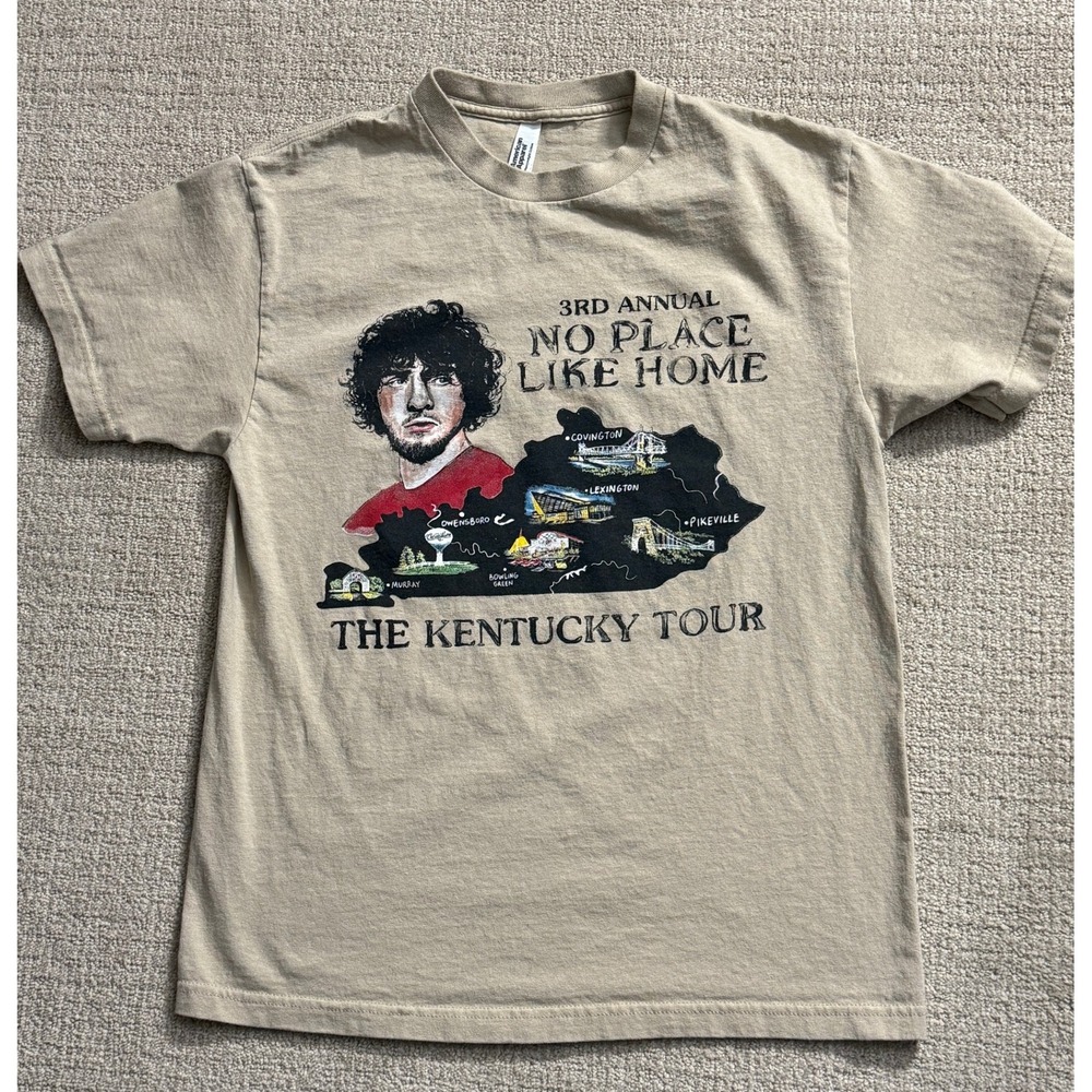 American Apparel Kentucky Tour T-Shirt No Place Like Home Graphic‎ M